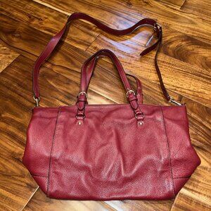Coach Kleo Carryall Bag in Cherry